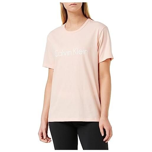 Calvin Klein s/s girocollo parte superiore del pigiama, peach melba, s donna