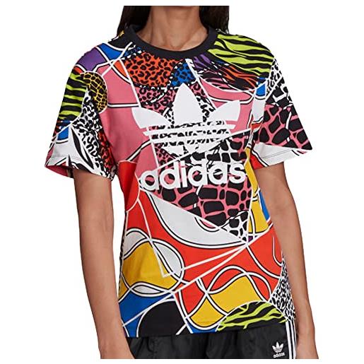 Adidas t-shirt multi-colori donna rich mnisi, variopinto, 12 anni