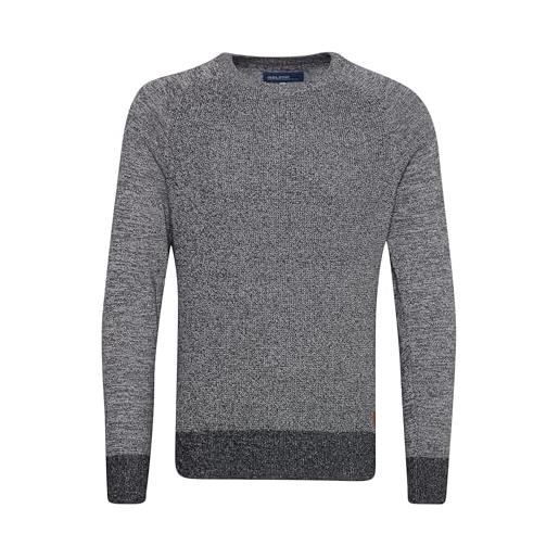 b BLEND blend gandolf maglione pullover maglieria da uomo con girocollo in cotone 100% , taglia: l, colore: ensign blue (70260)