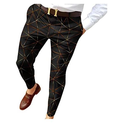 Xmiral pantaloni da uomo slim fit con stampa zip e bottoni pantaloni da uomo pantaloni lunghi casual da uomo pantaloni da lavoro termici
