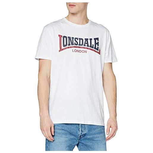 Lonsdale - t-shirt da uomo bicolore white medium