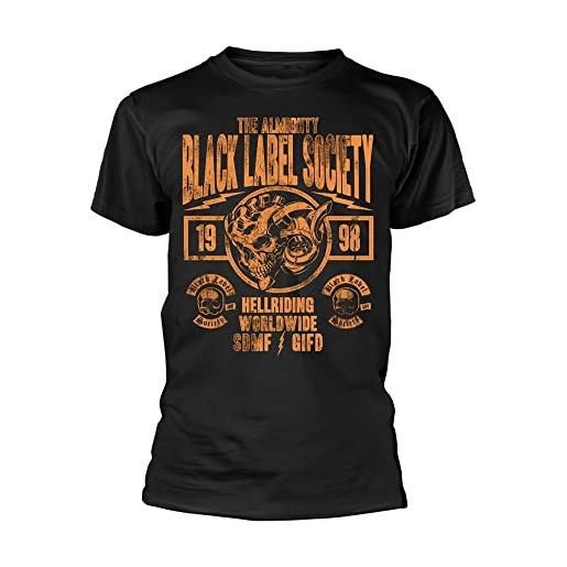 Rock Off black label society hell riding worldwide ufficiale uomo maglietta unisex (medium)
