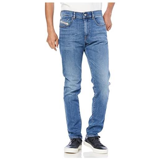 Diesel uomo jeans slim con struttura a d, blu, 32w x 30l