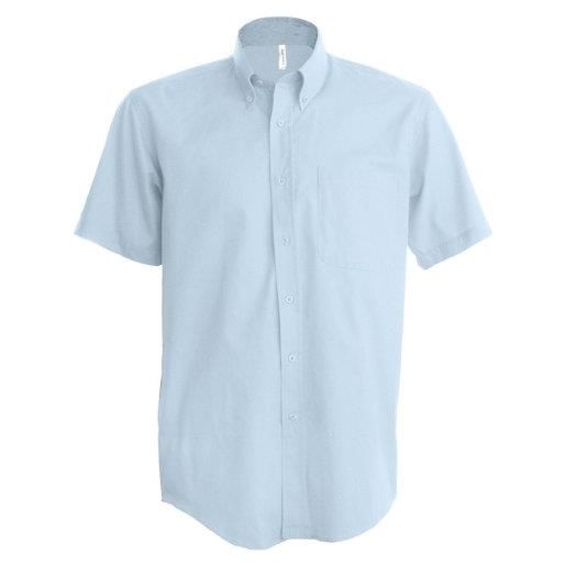 Kariban - camicia manica corta classica - uomo (5xl) (bianco)