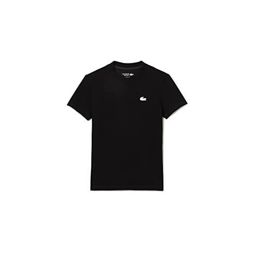Lacoste tf9246 maglietta e turtle neck shirt, nero, 46 donna