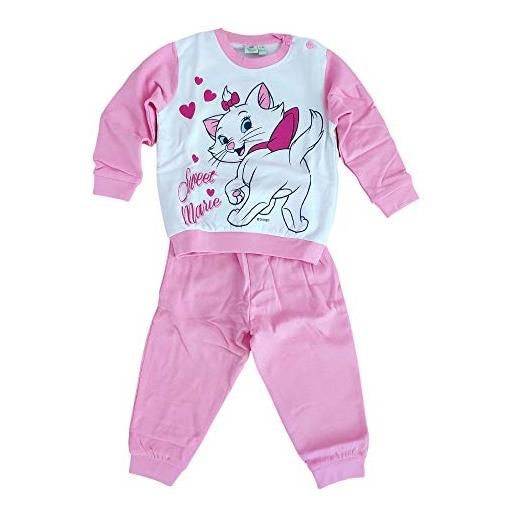 SICEM pigiamino baby invernale in cotone caldo disney (24 mesi, rosa)