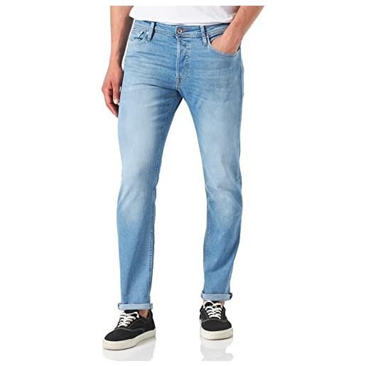 JACK & JONES jjimike jjoriginal jos 011 pcw noos jeans, blu denim, 30w x 34l uomo
