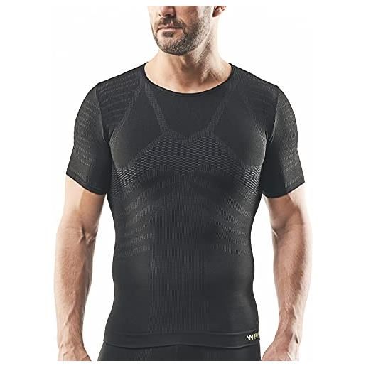 WRK t-shirt uomo dryarn - filato innovativo ed altamente performante - leggero, isolante e traspirante - per attività blanda che per sforzi ad alta intensità - s-m