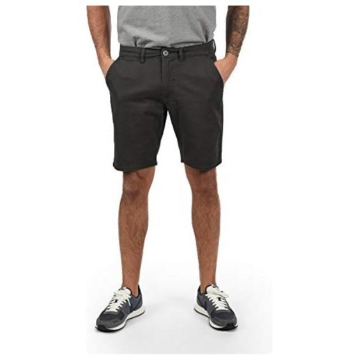 b BLEND blend pierre pantaloncini chino shorts panno corti da uomo elasticizzato, taglia: xl, colore: ebony grey (75111)