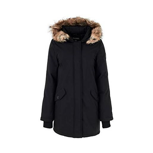 Geographical Norway dinasty lady - parka grande da donna - cappotto invernale caldo - giacca casual a maniche lunghe (nero m taglia 2)