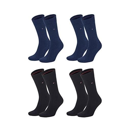 Tommy Hilfiger uomo Tommy Hilfiger business casual classico pack socks 4 colori assortiti - , , 