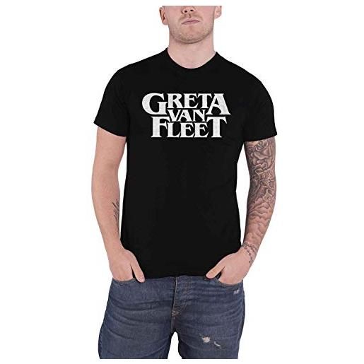 Greta Van Fleet t shirt band logo from the fires nuovo ufficiale uomo nero size xxl