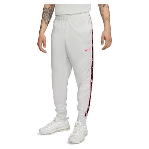 Nike m nsw repeat sw pk jogger pantaloni, summit white/summit white/hyper pink, l uomo