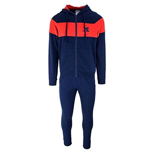 Diadora tracksuit hd fz core tuta uomo felpa cotone primavera complet 102.179371 taglia l colore principale classic navy