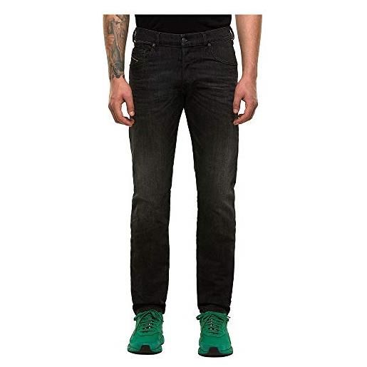 Diesel d-yennox stretch lavato nero affusolato jeans 009en nero w34 / l34