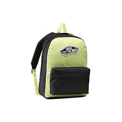 Vans realm backpack, zaino da donna, 42cm, 22l, lime (sunny lime), taglia unica