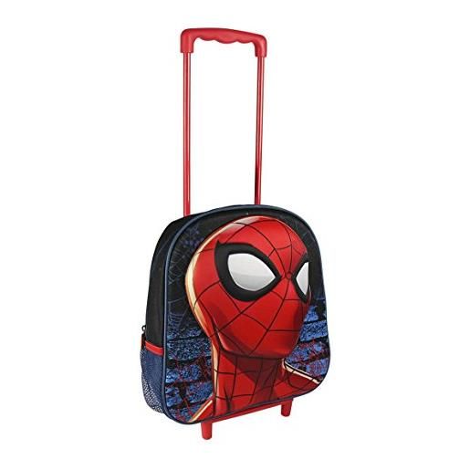 Marvel spiderman 2100001957 - trolley da viaggio con 31 centimetri 3d junior zaino