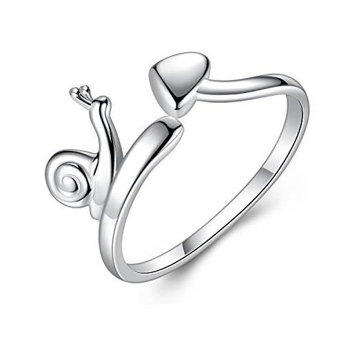 VIKI LYNN gemshadow donne ragazze in argento sterling 925 anelli lumaca dito regolabile