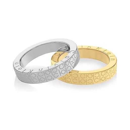 Calvin Klein anello da donna collezione ck iconic for her in acciaio inossidabile - 35000444d