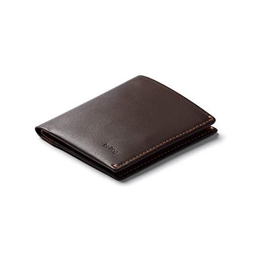 Bellroy note sleeve, portafoglio sottile in pelle, edizioni rfid disponibili (max. 11 carte, banconote e monete) - java caramel - rfid