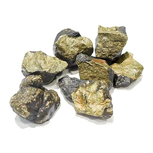Blessfull Healing 1/2 (mezza) libbra bulk pirite d'oro naturale pietre grezze cristalli lucidati per cristalli curativi, meditazione