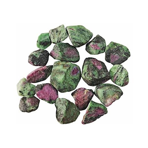 Blessfull Healing 1/2 (mezza) libbra bulk rubino naturale zoysite pietre grezze cristalli lucidati per cristalli curativi, meditazione