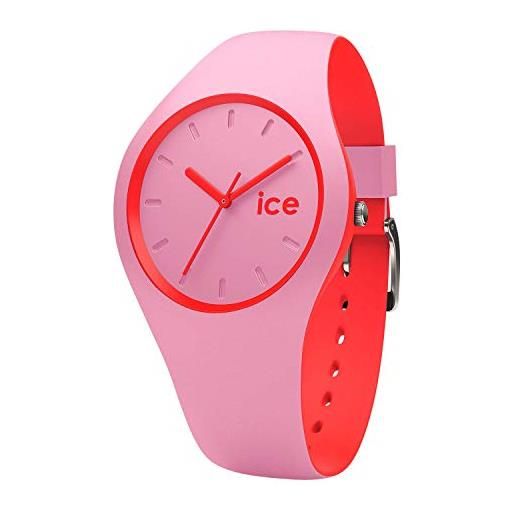 Ice-watch ice duo pink red orologio rosa da donna con cinturino in silicone, 001491 (small)