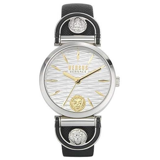 Versace versus Versace iseo orologio 36 mm, donna, nero