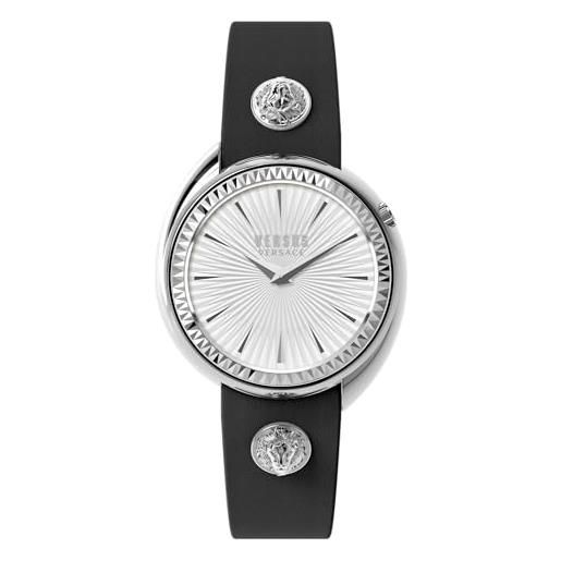 Versace versus Versace tortona orologio 38 mm, donna, nero