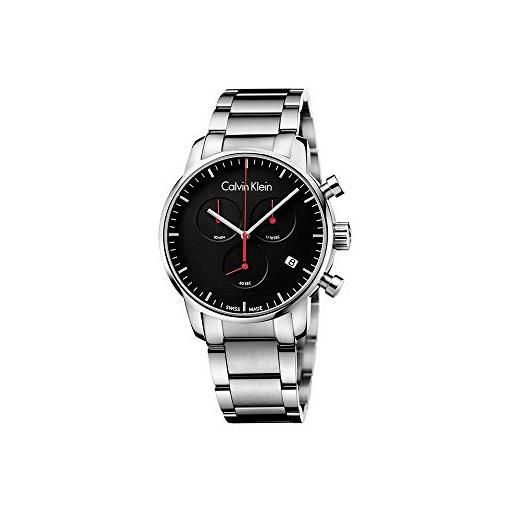 Calvin Klein orologio cronografo quarzo uomo con cinturino in acciaio inox k2g27141