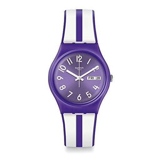 Swatch orologio analogico quarzo donna con cinturino in silicone gv701