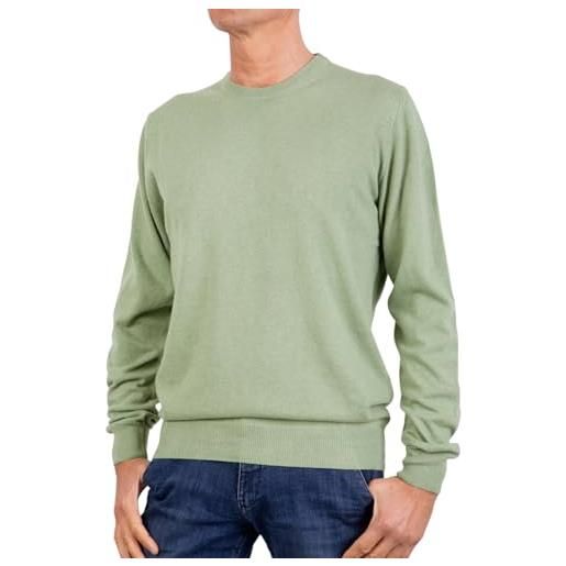 Maglia Uomo in misto Cashmere, Seta e Lana Merino Extrafine Scollo a V