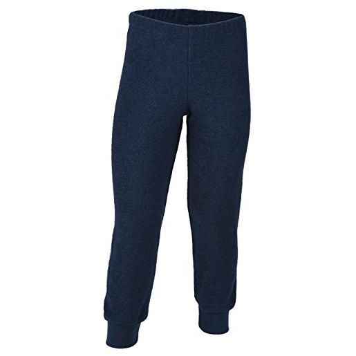 Engel natur, pantaloni in spugna, per bambini, 100% lana (kbt) blu marino 8 anni