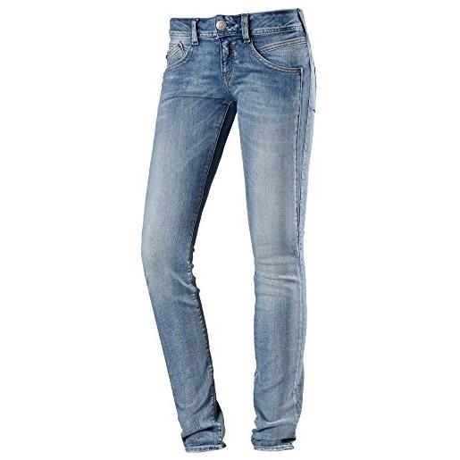 Herrlicher gila slim jeans, cloudy, 25w / 32l donna