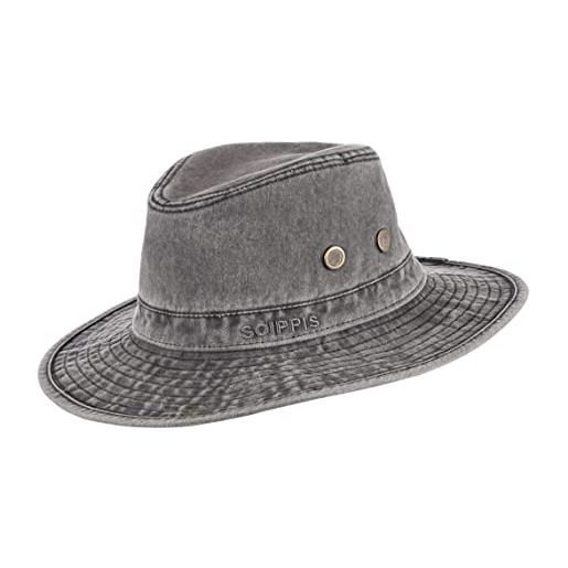 Scippis sonora cappello di cotone, cappello da sole, cappello da pioggia, cappello da pescatore, nero , s/m
