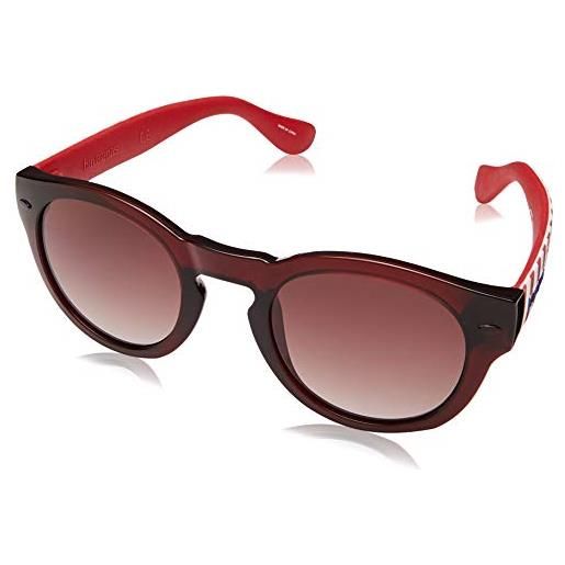 Havaianas sunglasses trancoso/m occhiali da sole unisex adulto, dkred str 49