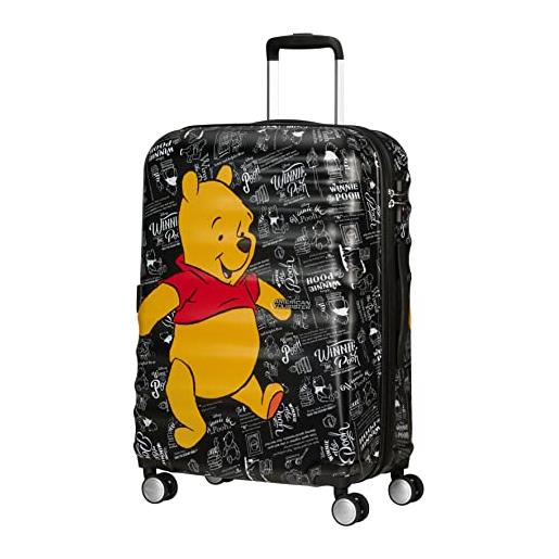 American Tourister wavebreaker disney - spinner m, bagaglio per bambini, 67 cm, 64 l, multicolore (winnie the pooh)