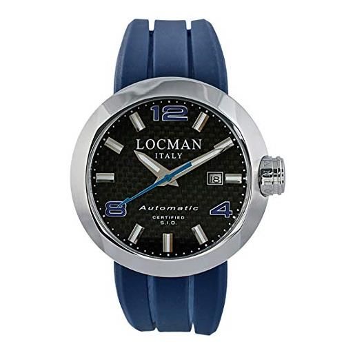 Locman italy orologio da uomo change automatico blu rif. 0425, da uomo, cinghia