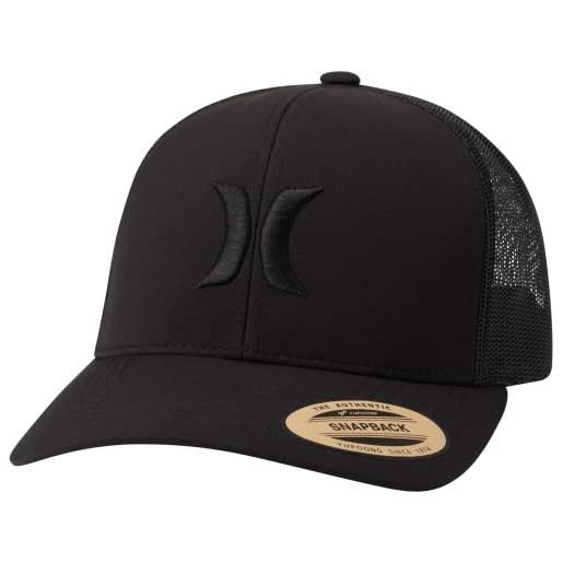 Hurley men's cap - del mar snap back trucker hat, black