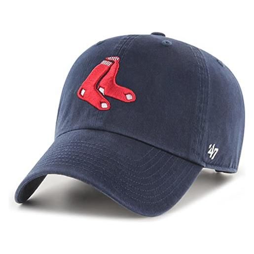 47 '47 brand mlb boston red sox men' s alternate 1 clean up cap, navy, taglia unica