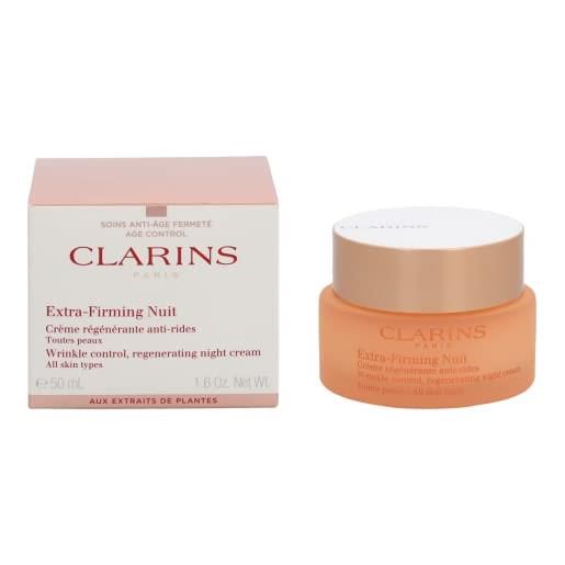 Clarins extra firming crema notte liftante e rigenerante anti-rughe per tutti i tipi di pelle, 50 ml