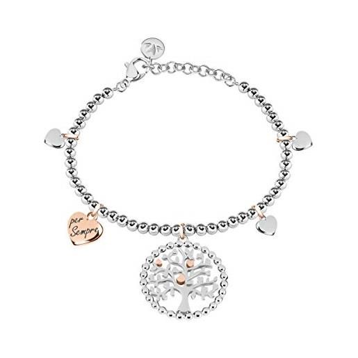 Morellato bracciale da donna, collezione talismani, in acciaio, albero della vita, idee regalo donna - saqe13