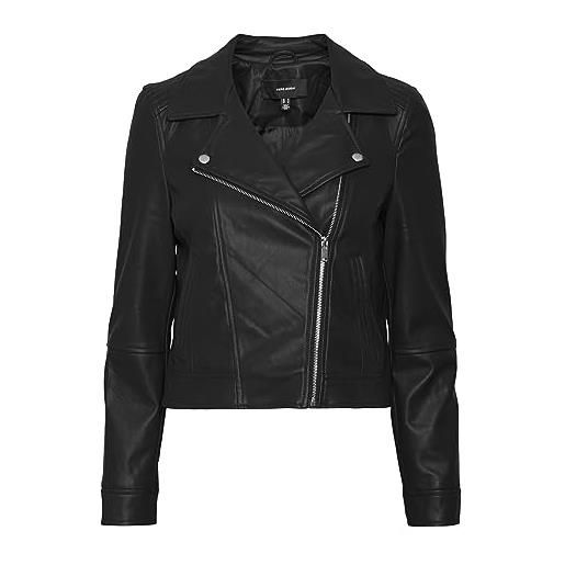 Vero moda vmbella annabel short coated jacket noos giacca, black, xl da donna