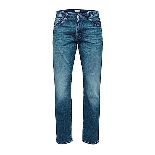 SELECTED HOMME slh196-straightscott 31601 m. Blue w noos jeans, media blu denim, 46 it (32w/32l) uomo