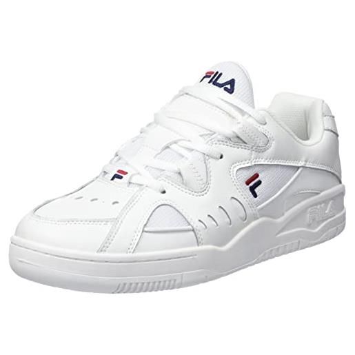 Fila town x topspin, scarpe da ginnastica uomo, bianco (white), 46 eu