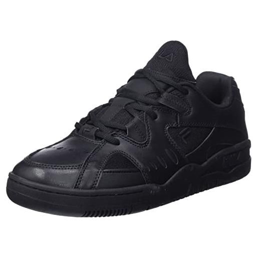 Fila town x topspin, scarpe da ginnastica uomo, nero (black-black), 42 eu