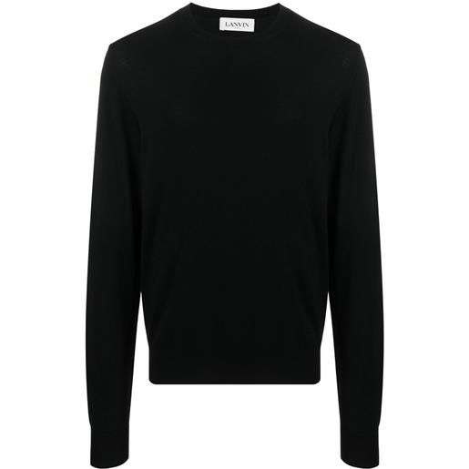 Lanvin maglione girocollo - nero