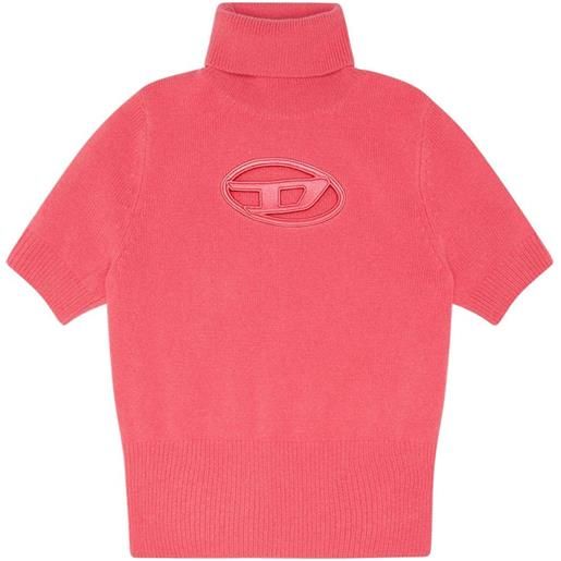 Diesel maglione m-argaret con ricamo - rosa