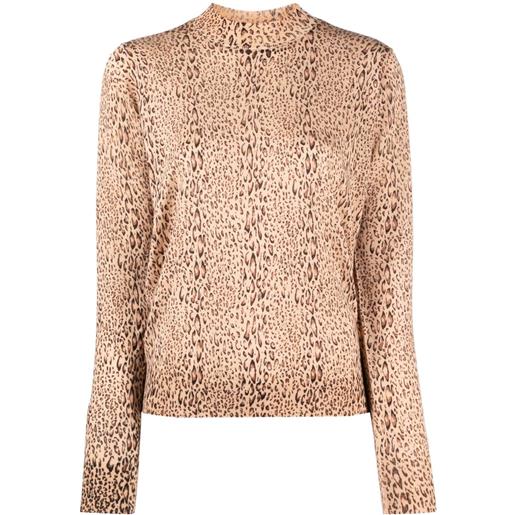 TWINSET maglione leopardato - marrone