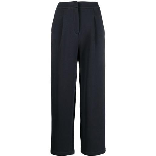 Emporio Armani pantaloni con ricamo - blu